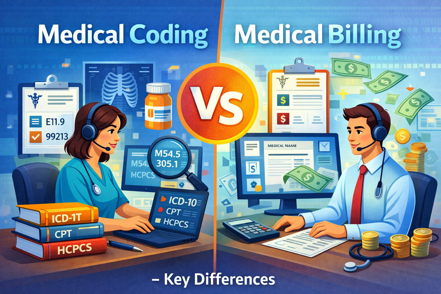 Medical Coding vs Medical Billing – Key Differences