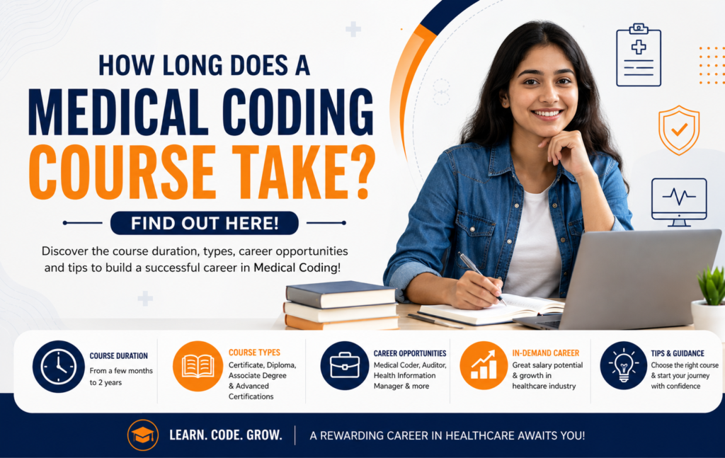 Medical coding certification course duration, healthcare coding training and career opportunities